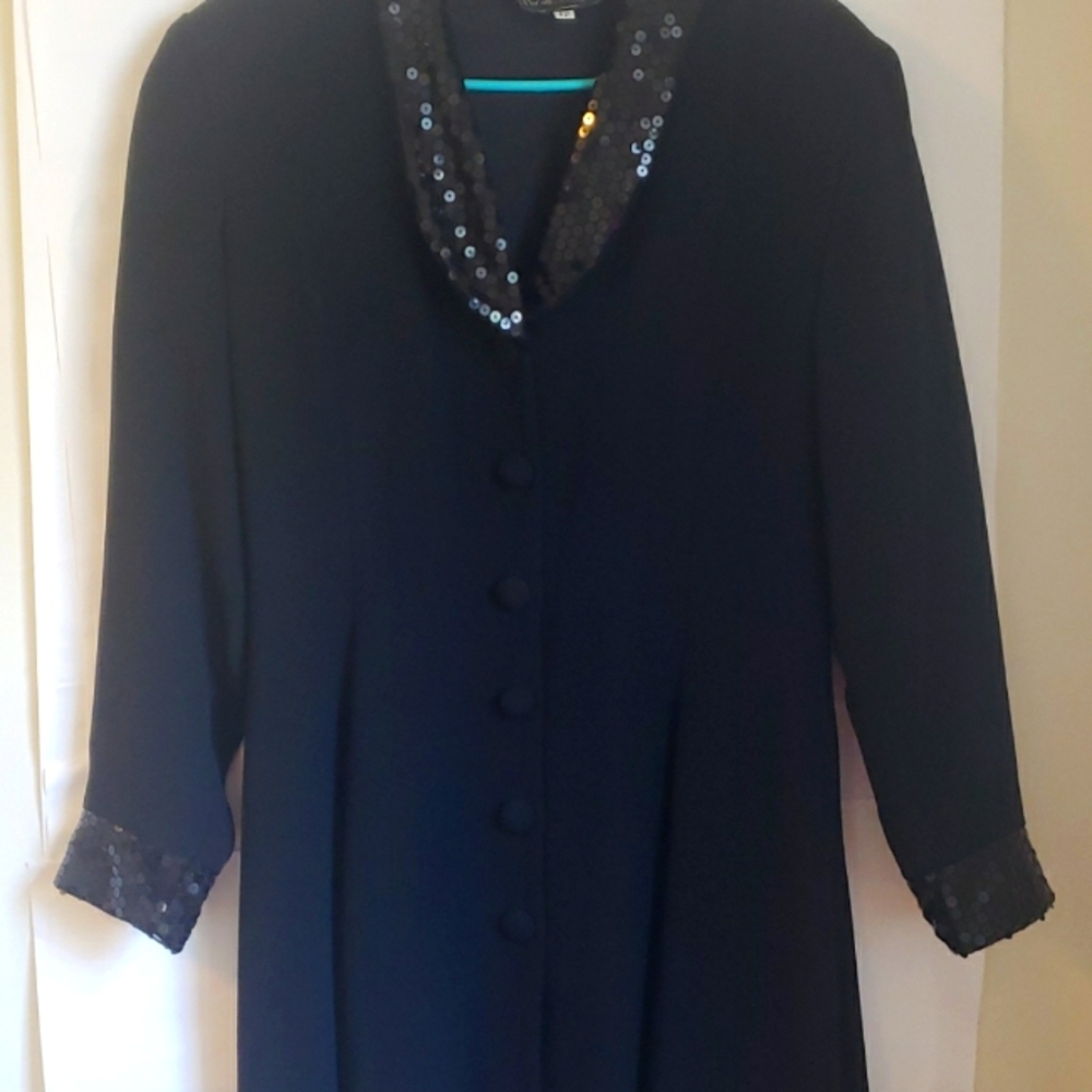 Dress A-line sequence collar